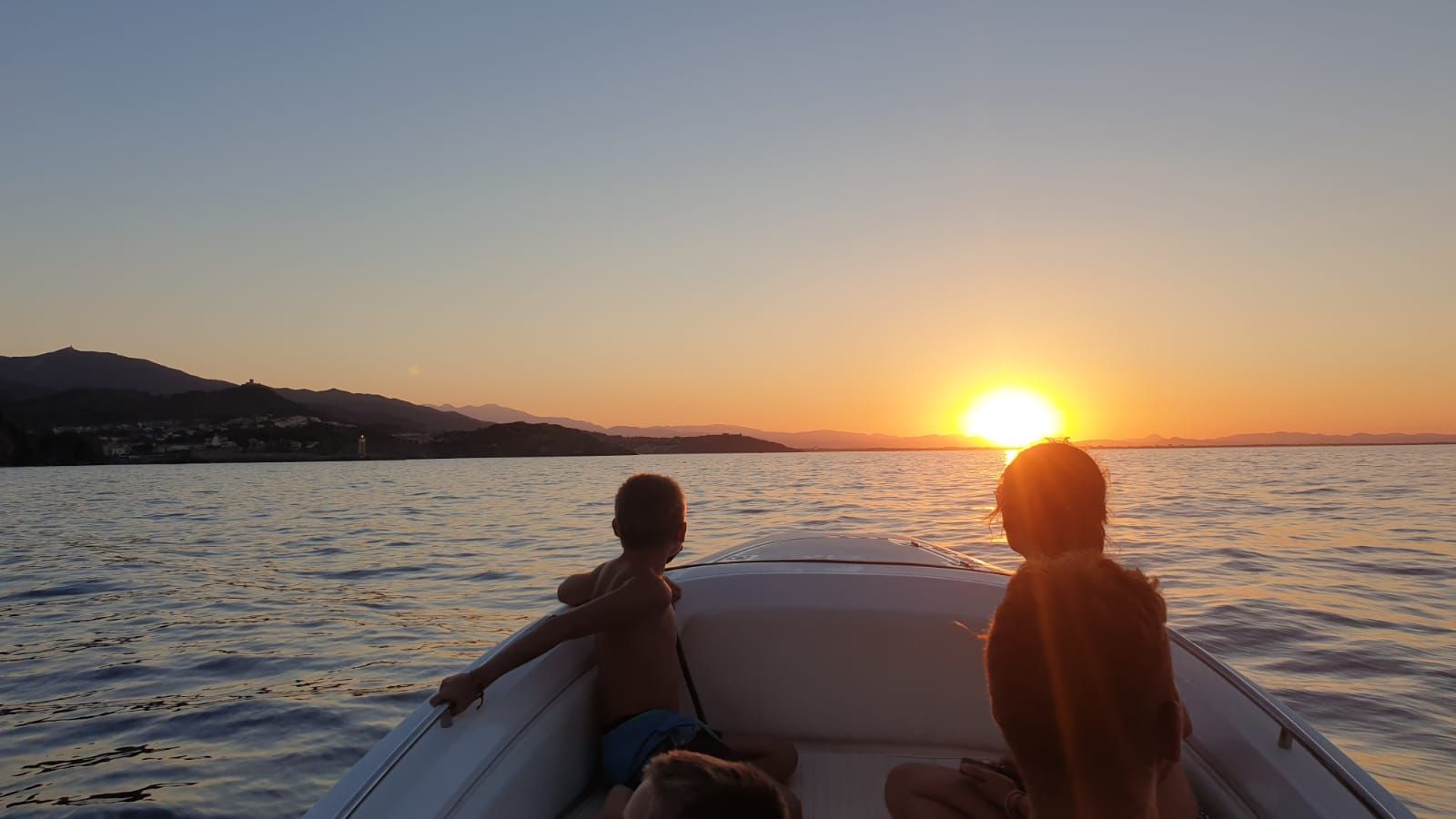balade en bateau - coucher de soleil - collioure - argeles sur mer