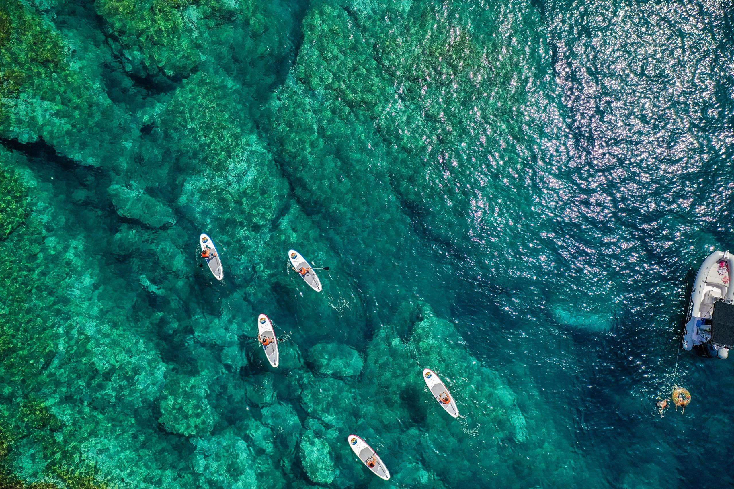 apprendre stand up paddle - eau turquoise - collioure - argeles sur mer - banyuls sur mer