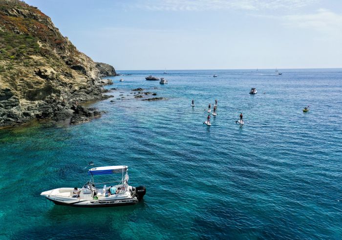 baie de paulilles - balade en bateau - stand up paddle - banyuls sur mer - collioure - argeles sur mer