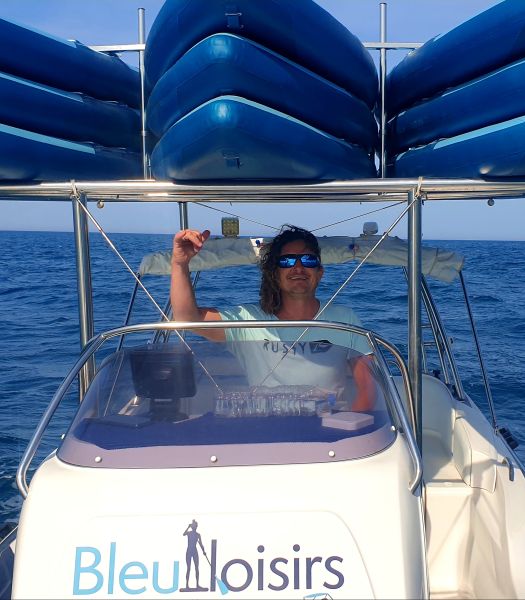 skipper - moniteur - bleu loisirs - bateau - sortie en mer