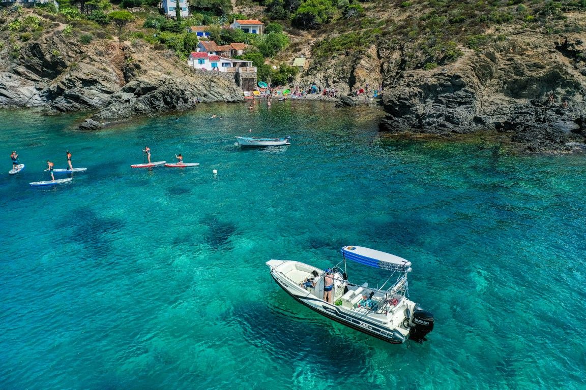 balade en bateau - stand up paddle - banyuls sur mer - port bou - argeles sur mer - activites nautiques - espagne