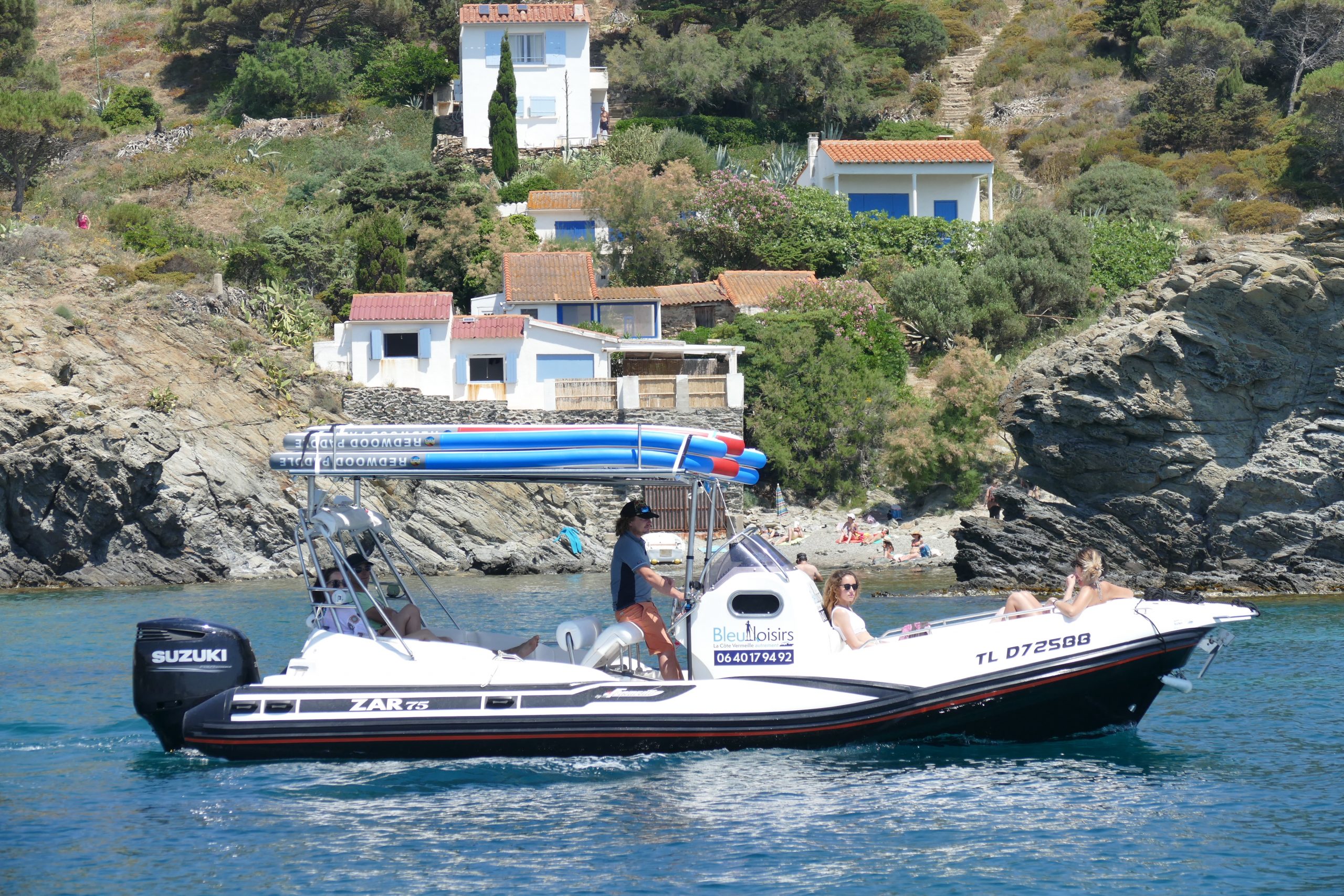 balade en bateau - côte vermeille - sortie en mer - argeles sur mer - sortie en mer - zar formenti
