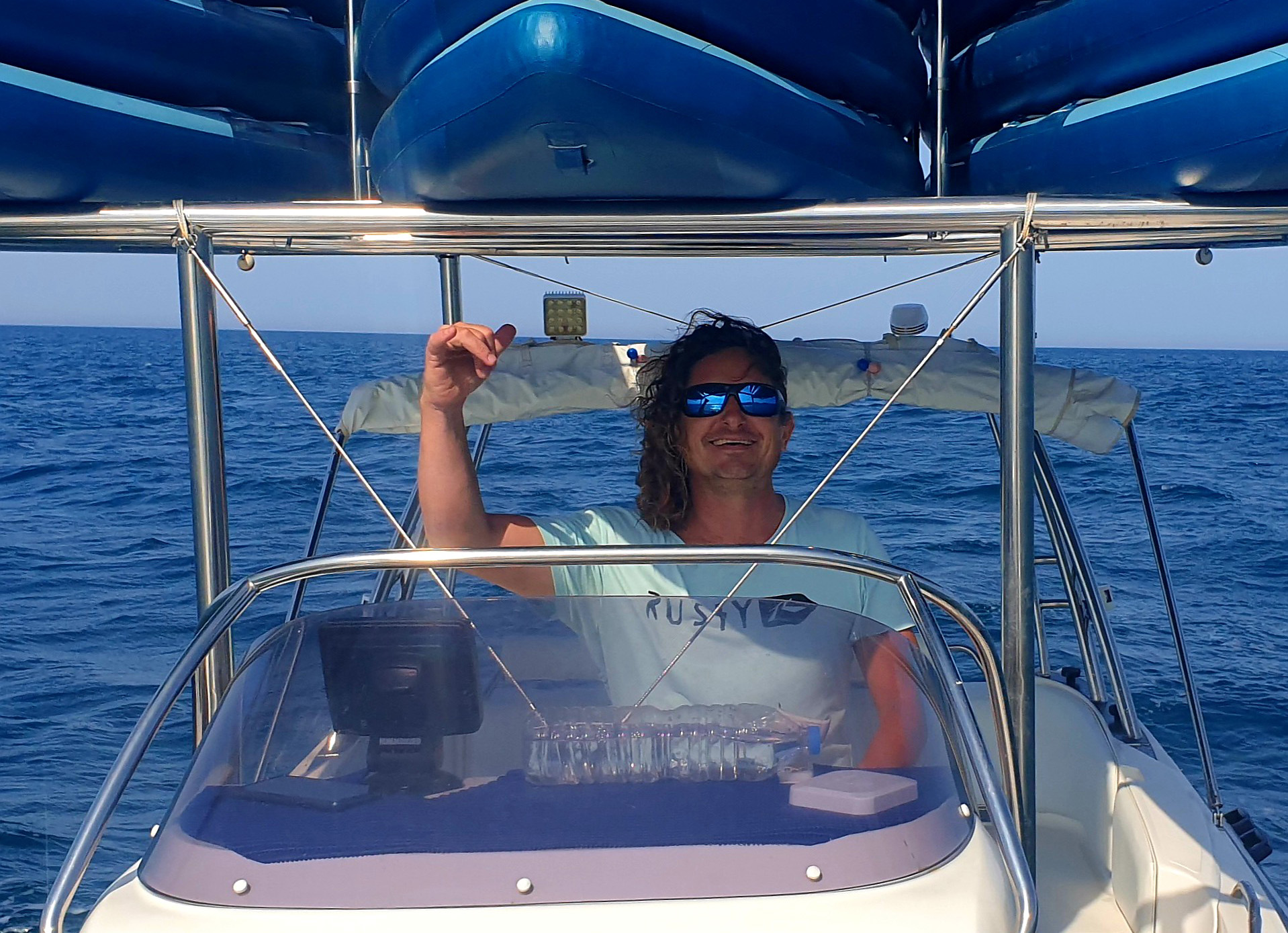 skipper - moniteur - bleu loisirs - bateau - sortie en mer
